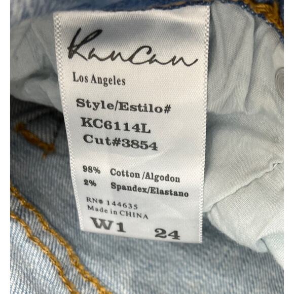 KANCAN Lt Wash DESTROYED Jeans SZ 1/24 - Picture 4 of 6